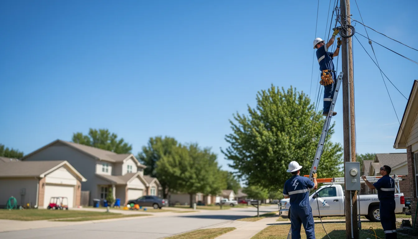 Residential electrician providing installation services in Memphis, TX